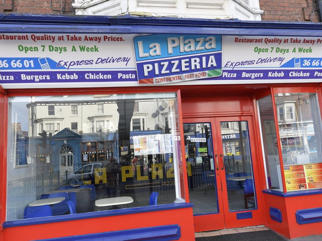 La Plaza Pizzeria on Falsgrave Road.