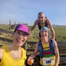 The Scarborough AC trio line up at the Howarth Hobble.