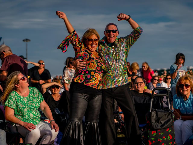 Fans took the opportunity to dress up in their best ABBA-esque outfits.