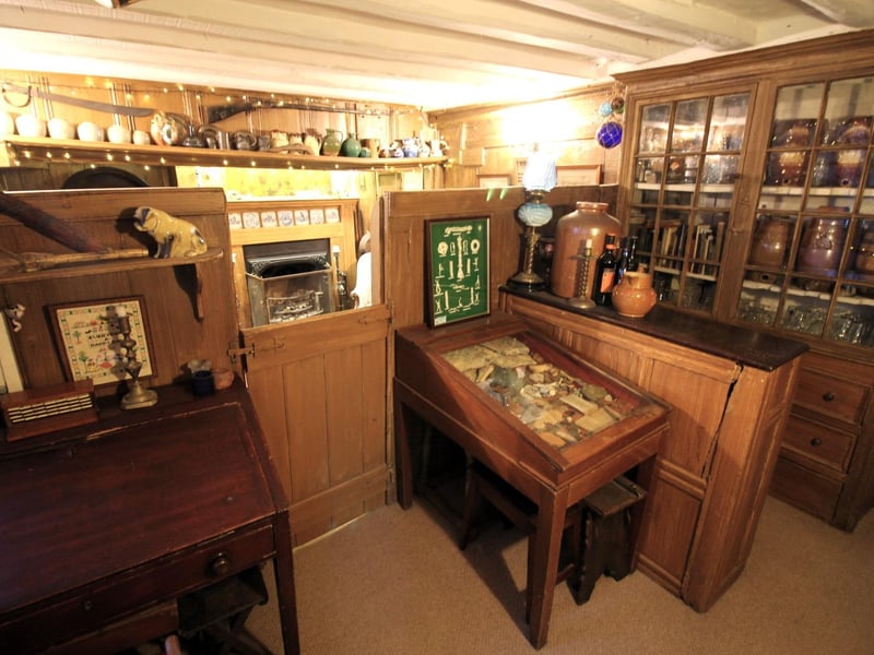 The house is set over four floors, and could be adapted in a variety of ways. This original bar remains from the days of the smugglers' inn.