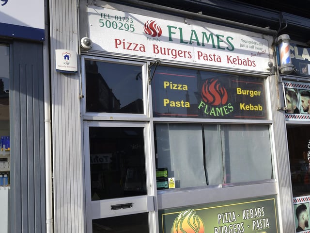 Flames on Ramshill Road.