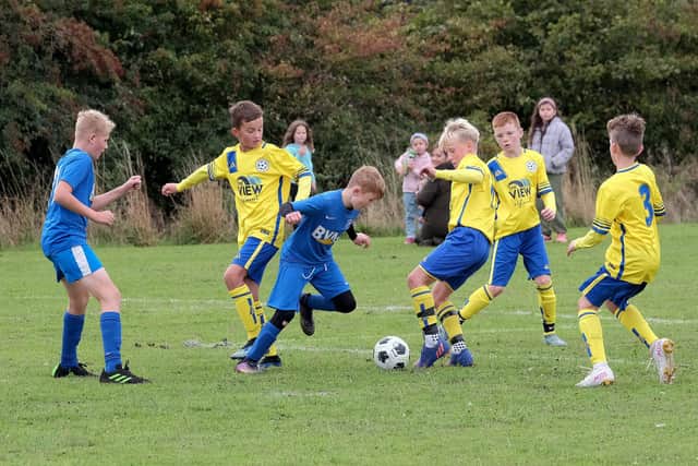 Seamer Under-12s in action against Heslerton earlier this season.