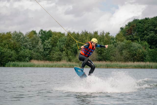 Wakeboarding at the North Yorkshire Water Park - pic credit Visit North Yorkshire and Tom Arber