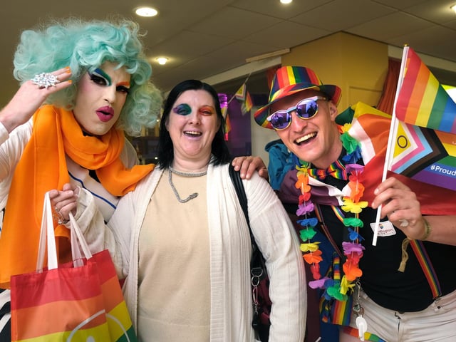 Having fun celebrating!