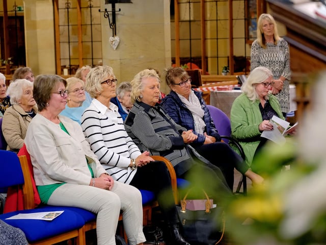 Club members watch the demonstration