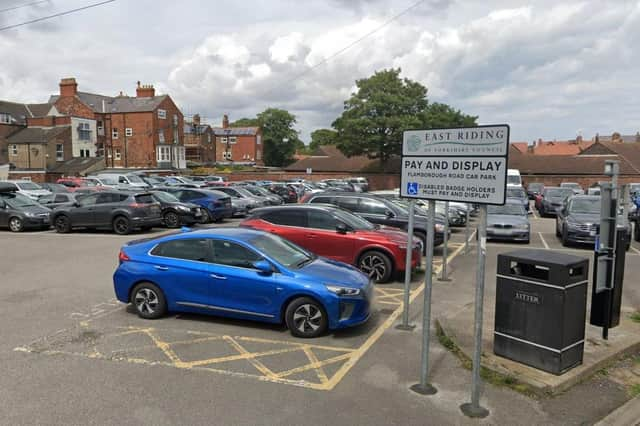 The free parking applies to all East Riding Council owned car parks in Bridlington, such as Flamborough Road Car Park.