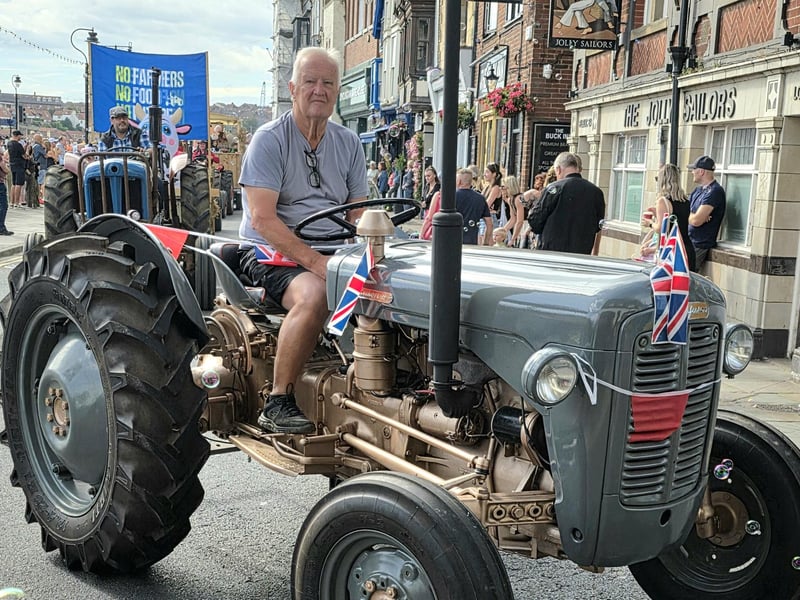 Tractor about to enter Haggersgate. photo: Rhys Angus
