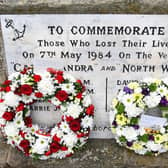 A memorial stone to commemorate the 1984 tragedy was erected in Chapel Street, Flamborough. Photo: Paul Atkinson PA Press & PR.