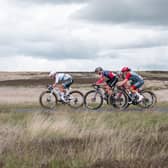 Riders in the women’s race of the Tour of Britain are pictured passing through the North York Moors during last year’s event. (Pic credit: swpix.com)
