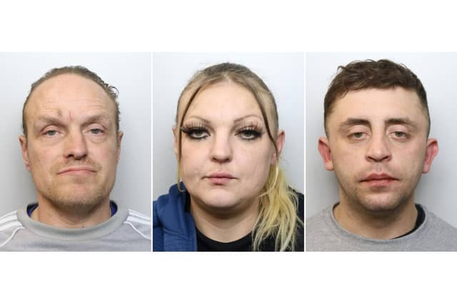 L-R - Luke Clayton, Sadie Metcalfe and Lloyd Fitzgerald