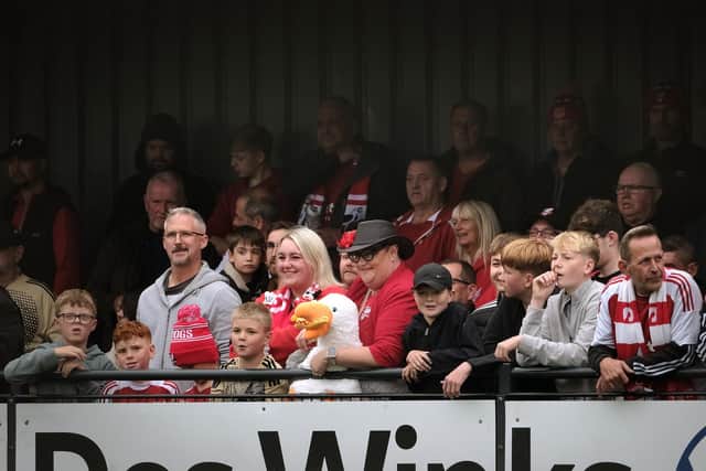 Home fans take in the action during Saturday's superb win for Boro.