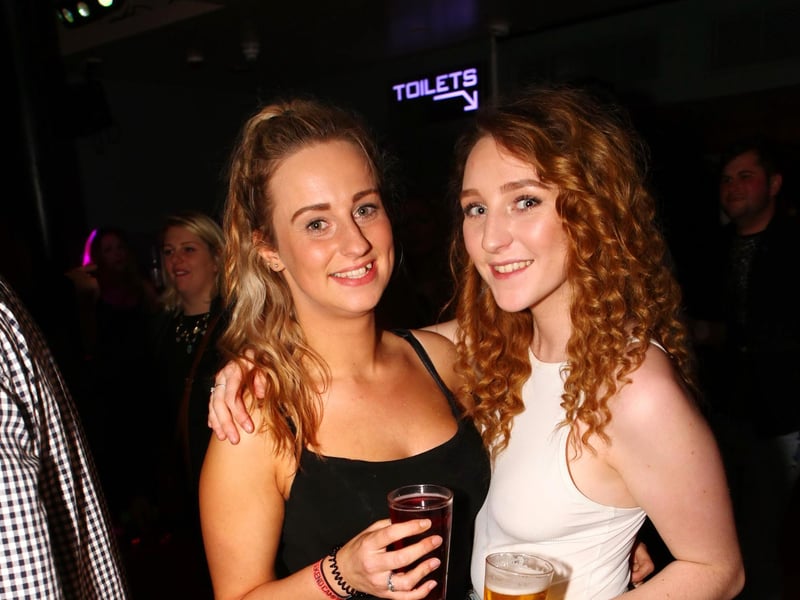 Pariss & Paige look stunning in Blue Lounge