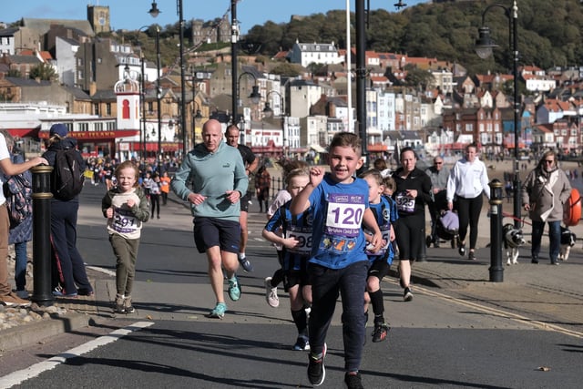 Children of all ages enjoyed the fun run too.