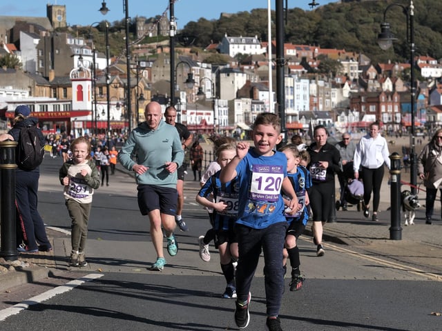 Children of all ages enjoyed the fun run too.
