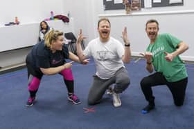 Comedy of Errors in rehearsal at the Stephen Joseph Theatre, Scarborough.