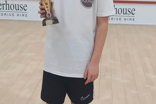 Marcel Adamczak was Boys Category C winner and Player of the Day.