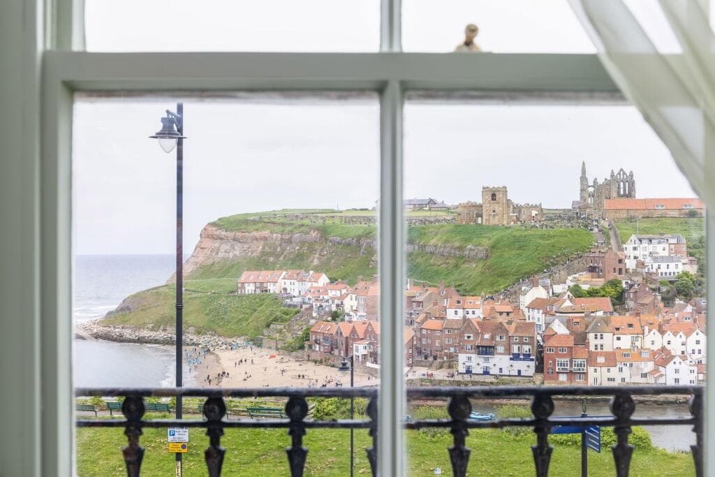 Inside apartment with balcony, fabulous views, and a luxury spa bathroom
