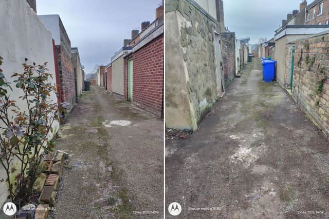 The streets looking much improved thanks to the work council operatives.