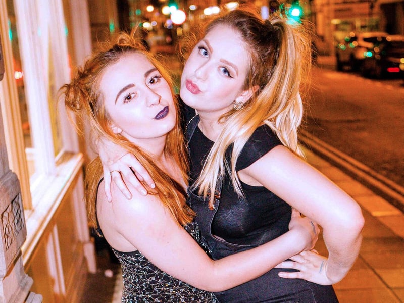 Courtney & Saffron looking glamorous