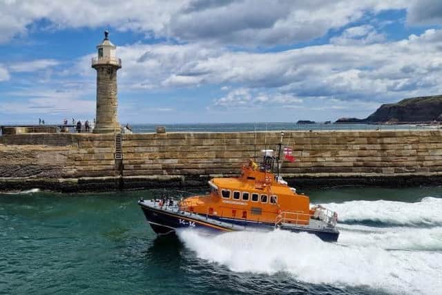 The Trent Class all weather lifeboat. Image credit: Whitby RNLI/Julian Goodwill