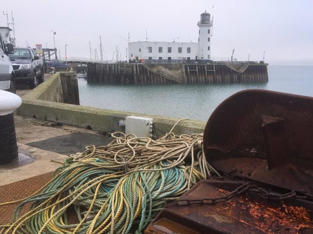 Chilly Scarborough Harbour.