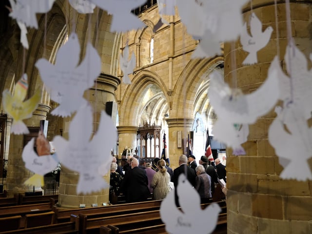 A large congregation were in attendance