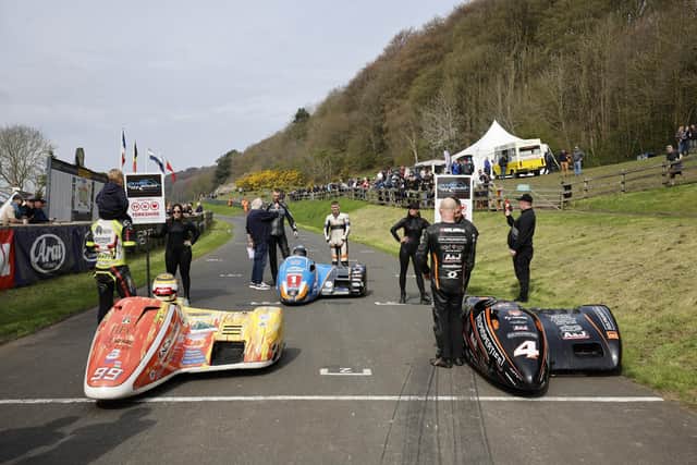 Sidecar stars will be heading for the Mount this weekend. PHOTO BY MARK HUCKERBY