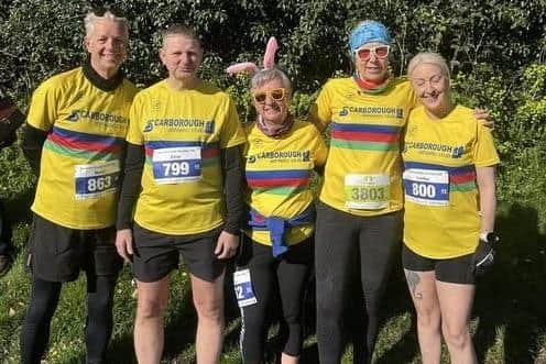 Scarborough Athletic Club runners who took part in the Helmsley 10K multi-terrain race on Easter Sunday.