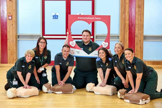 Off-duty ambulance staff and volunteers will visit 23 schools in East Yorkshire, including Headlands School and Bridlington School Sixth Form. Image: Shaun Flannery/shaunflanneryphotography.com
