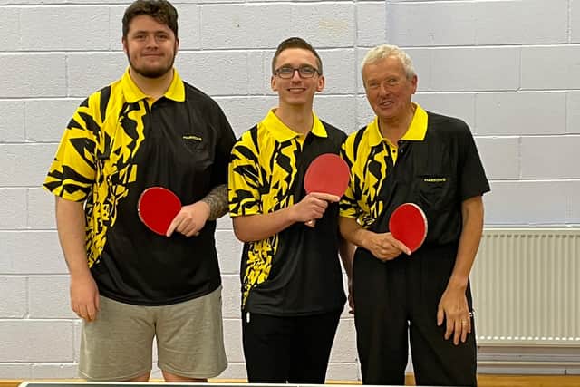 Turboblades are, from left, Callum Richardson, Jamie Trigg and Andrew Stokes.