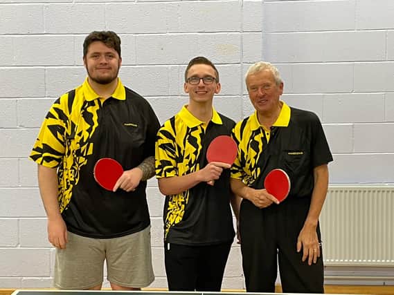 Turboblades are, from left, Callum Richardson, Jamie Trigg and Andrew Stokes.