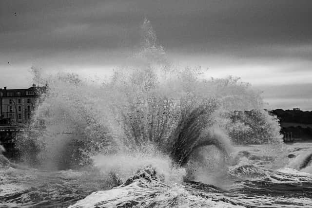 The Storm Babet made the North Sea very unpredictable and intense. Photo: Christian Brash.