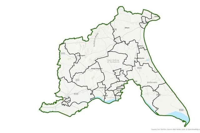 The proposed changes to the political map of East Yorkshire. Image: Crown copyright