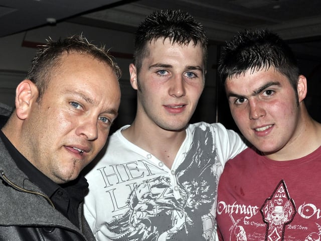 Dom, Jamie and Dom ready for the dancefloor.