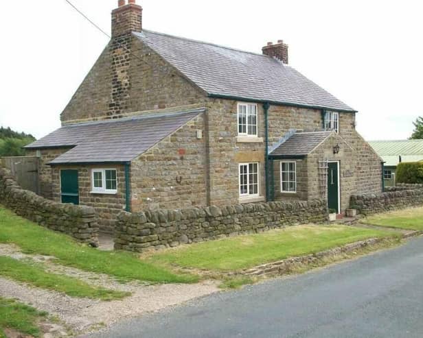 The stone built cottage with registered smallholding for sale in Cloughton.