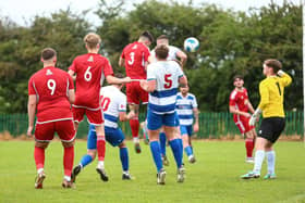 Taylor Hide, number 3, opened the scoring for Boro Reserves at Driffield.