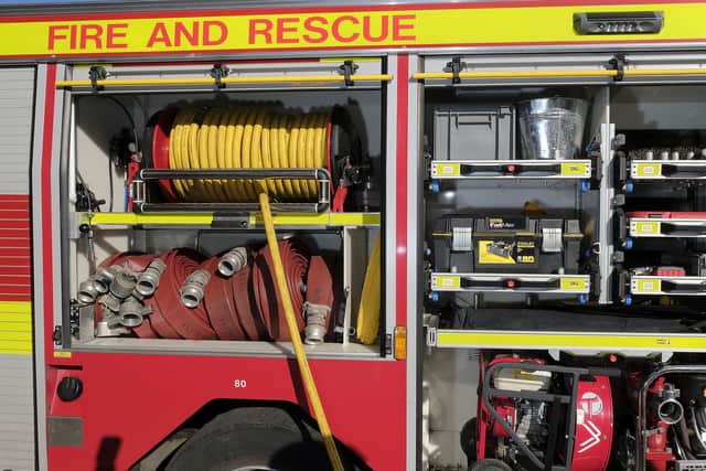 Fire crews from Whitby, Scarborough and Lythe were in action yesterday