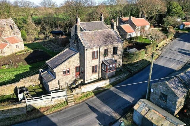 A front view of the village property.