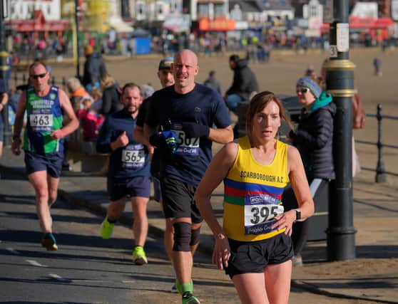 Hester Butterworth, of Scarborough AC, in 10k action.