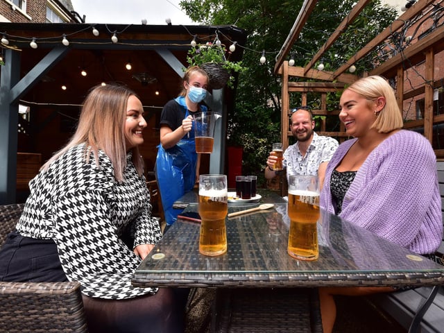 The Courtyard is located on Vernon Road and has a beer garden at the back of the pub. It has plenty of seating and gets lots of sunshine on it.