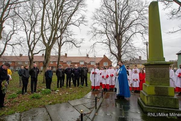 Many of the Great Gale victims are buried in a mass grave at Priory Church and a service has been held at the church every February since the tragedy.