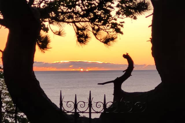 Pretty sunrise at South Cliff, by Coralie McGrath.