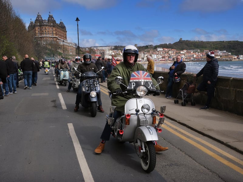 Hundreds of visitors lined the seafront and watched the amazing event.