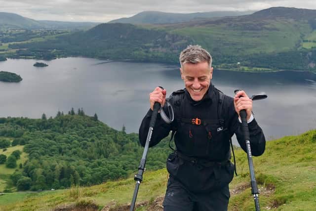 Stephen Johnson, Managing Director of Quooker UK & Ireland enjoying a scenic hike with trekking poles