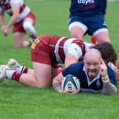 Scarborough RUFC skipper Sam Dawson sealed the 29-010 win against North Ribblesdale with a couple of late tries. Photo by Andy Standing