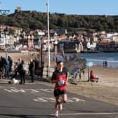 Winner Harry Butterworth, heads toward the finish-line at the McCain Yorkshire Coast 10K  Full report and more photos on page60  PHOTO BY RICHARD PONTER