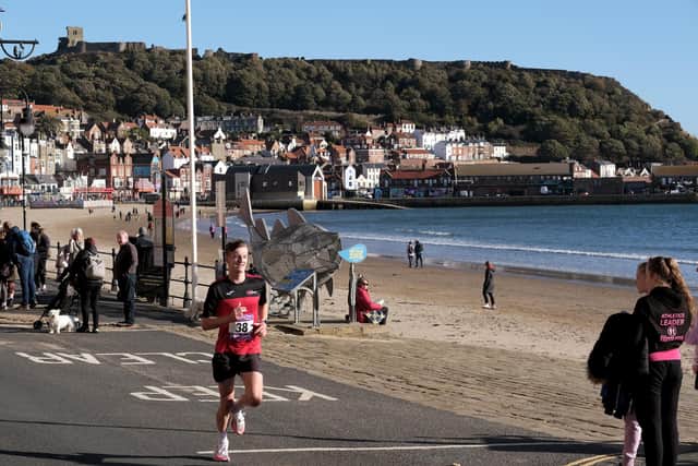 Winner Harry Butterworth, heads toward the finish-line at the McCain Yorkshire Coast 10K Full report and more photos on page60 PHOTO BY RICHARD PONTER