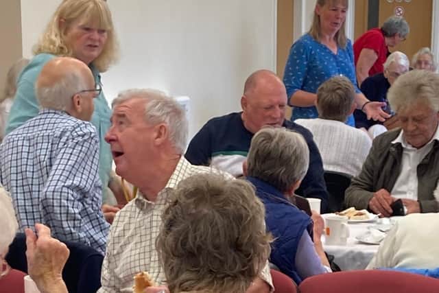 Mr Wright enjoyed chatting with guests