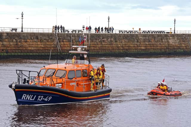 Whitby's RNLI lifeboats.