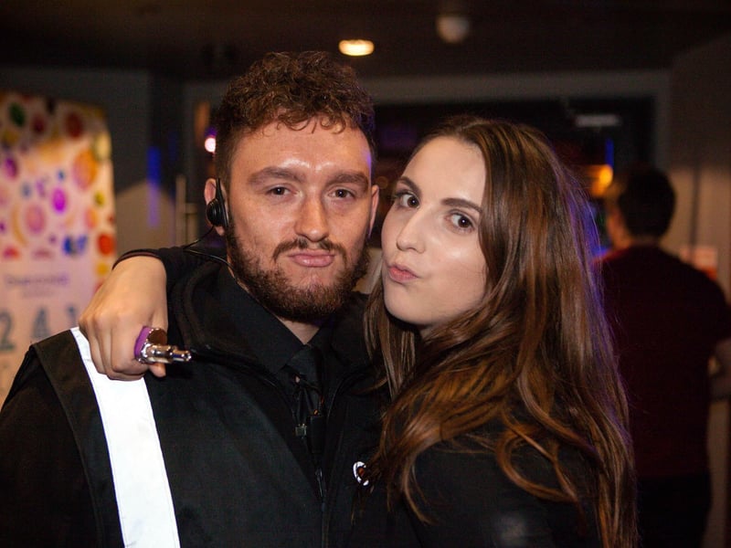Rob & Caitlin in Blue Lounge